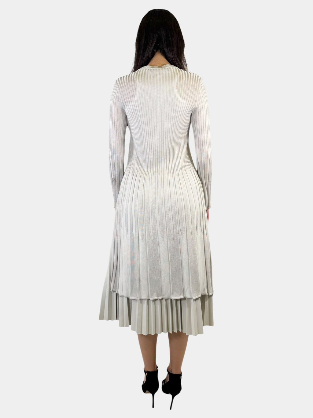 Ribbed Long Cardigan