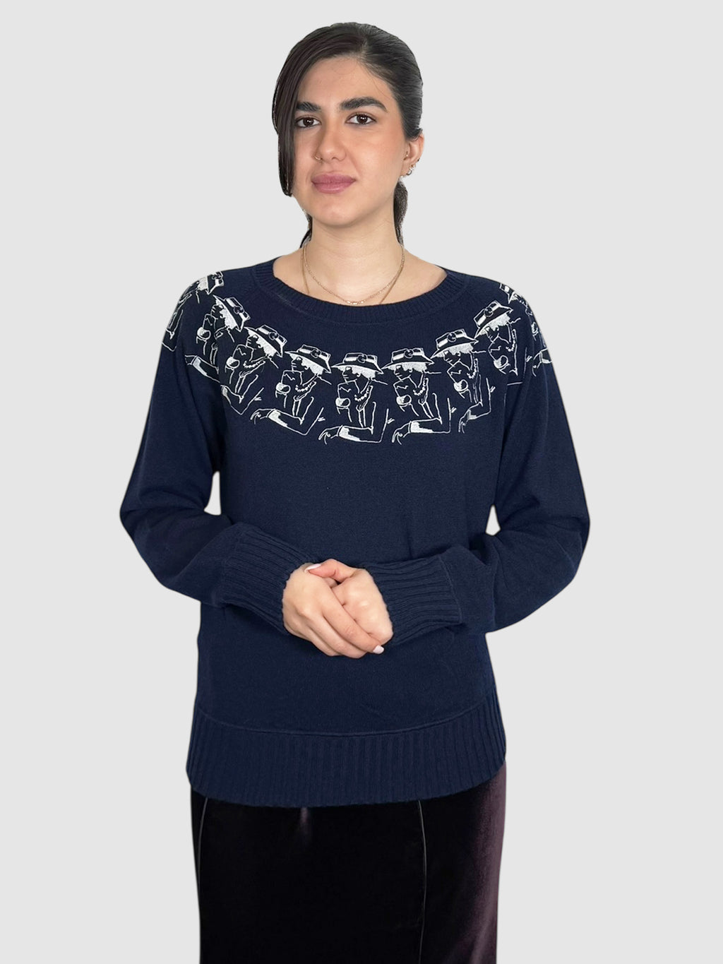 Embroidered Cashmere Sweater