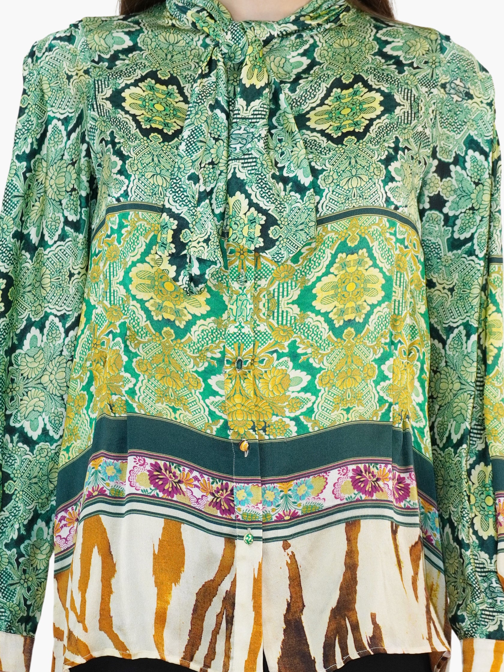 Multi-Print Silk Top