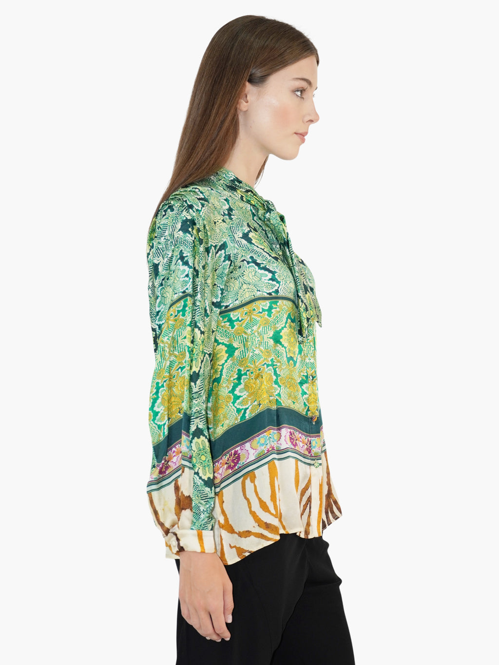 Multi-Print Silk Top