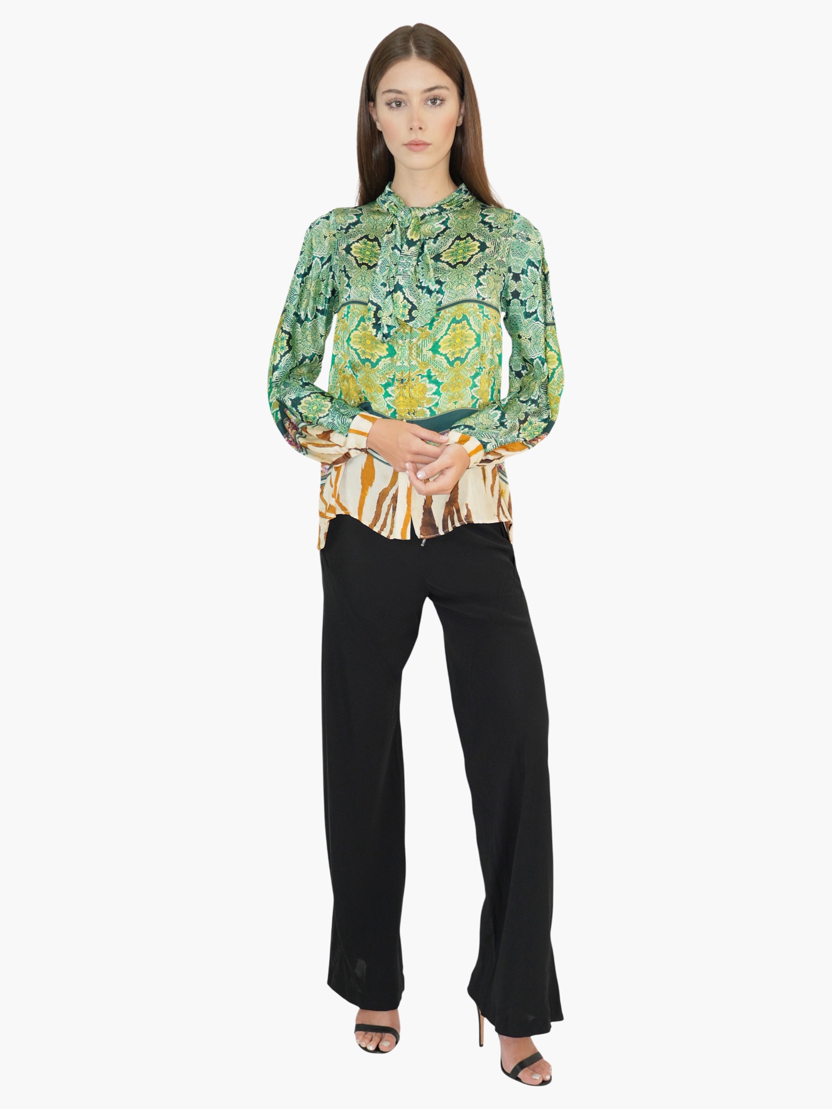 Multi-Print Silk Top