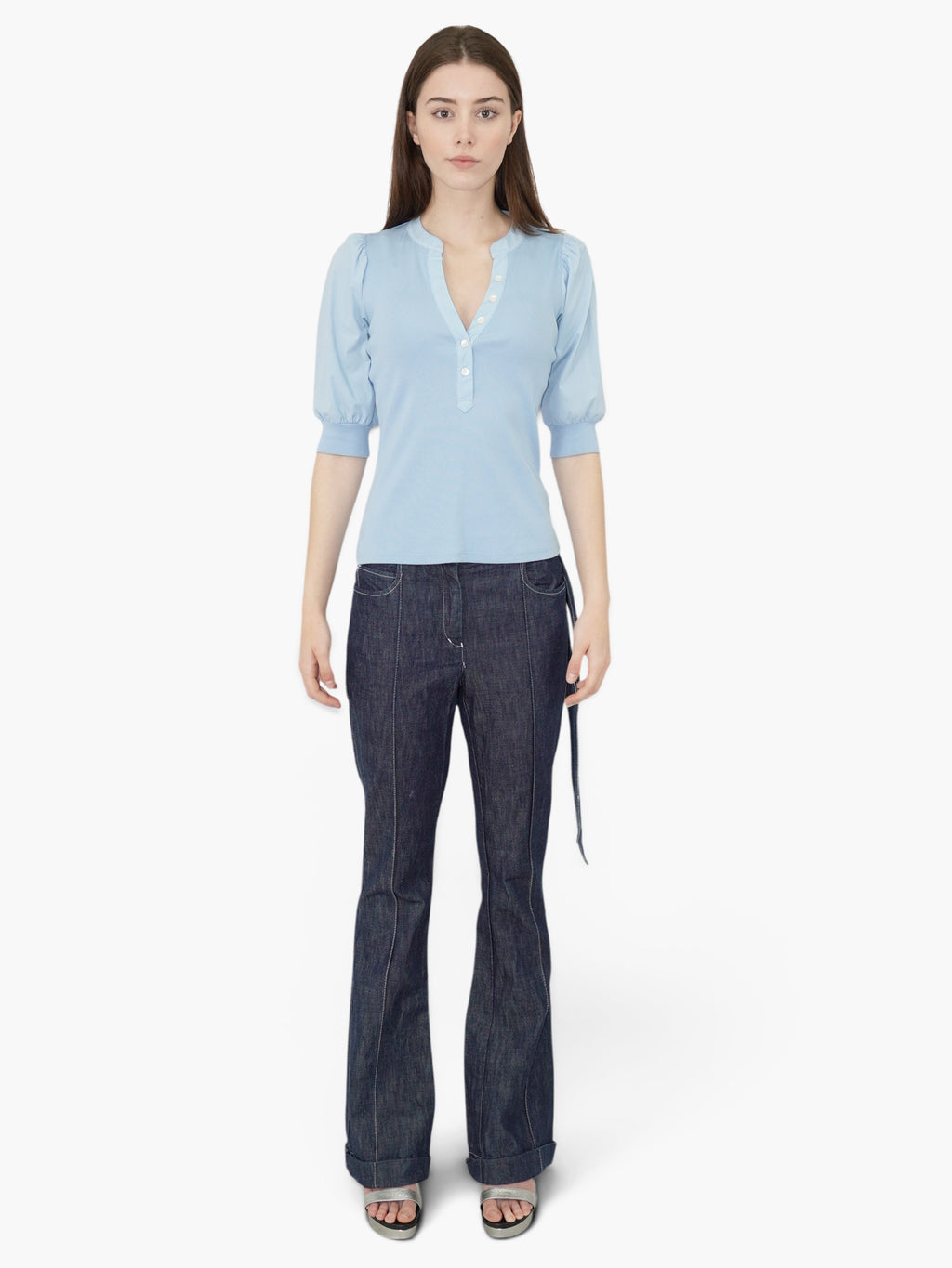 Coralee Puff-Sleeve Top