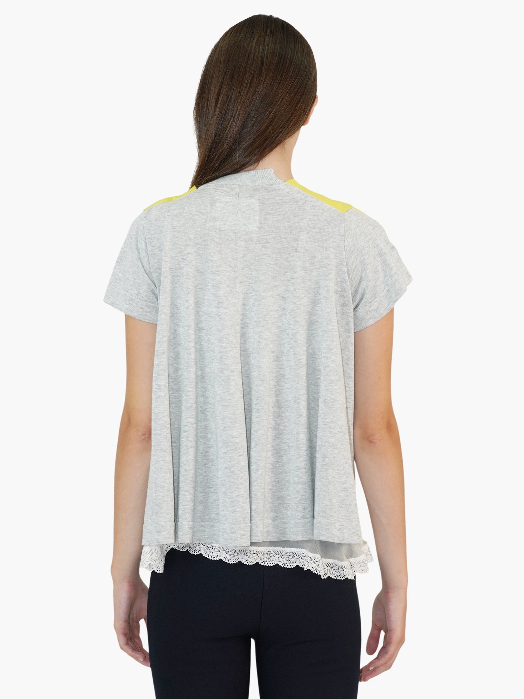 Contrast Knit Top