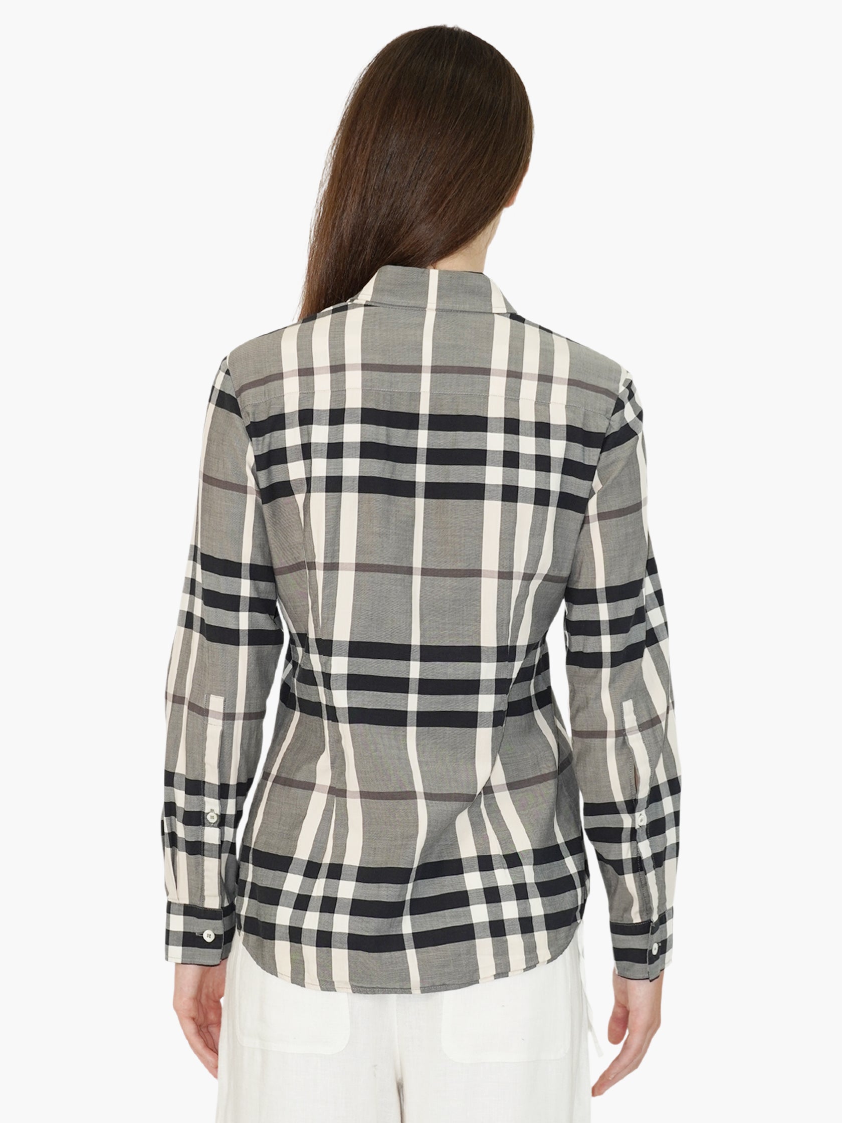 Check Button-Up Top