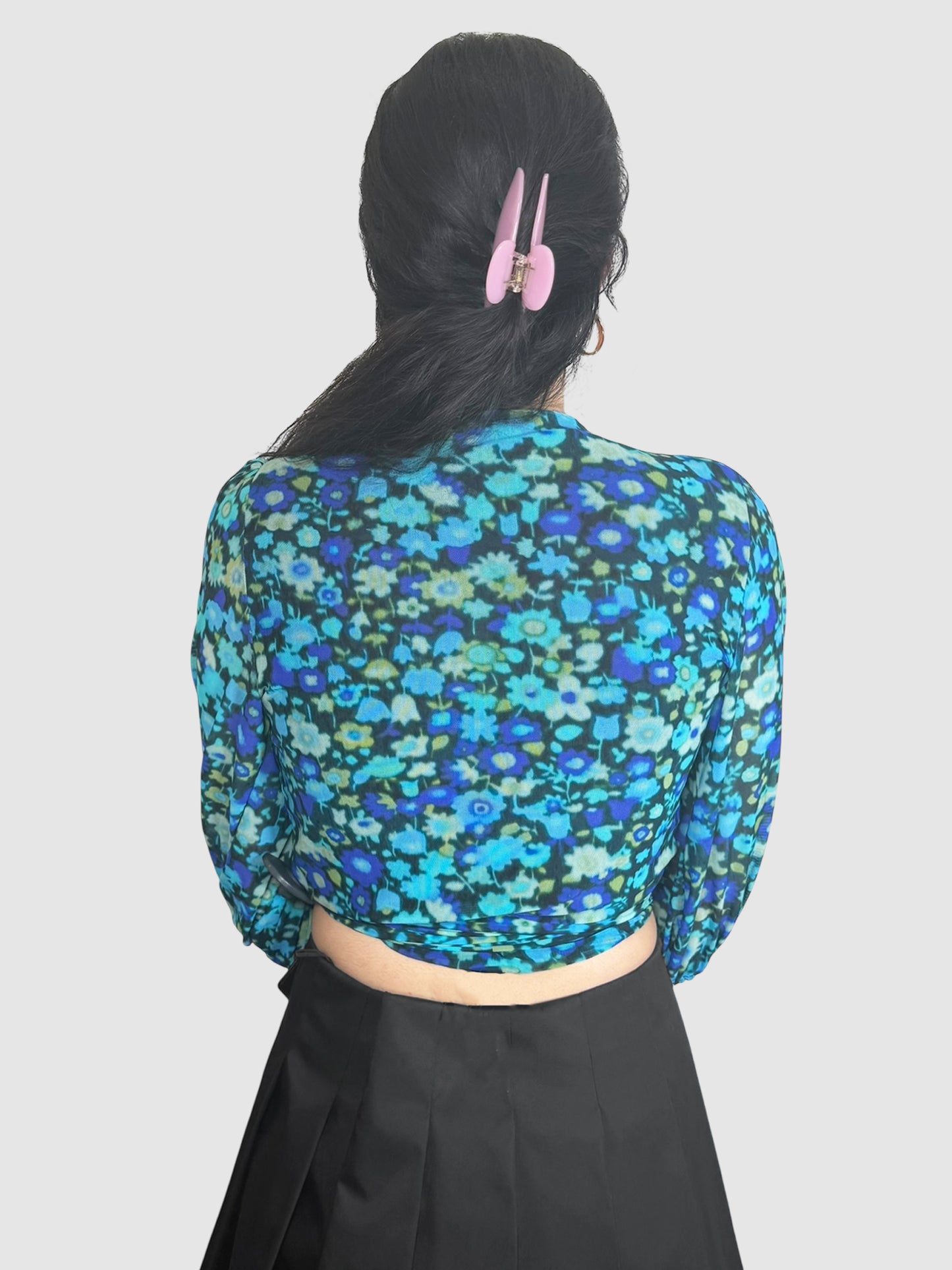 Floral Wrap Top