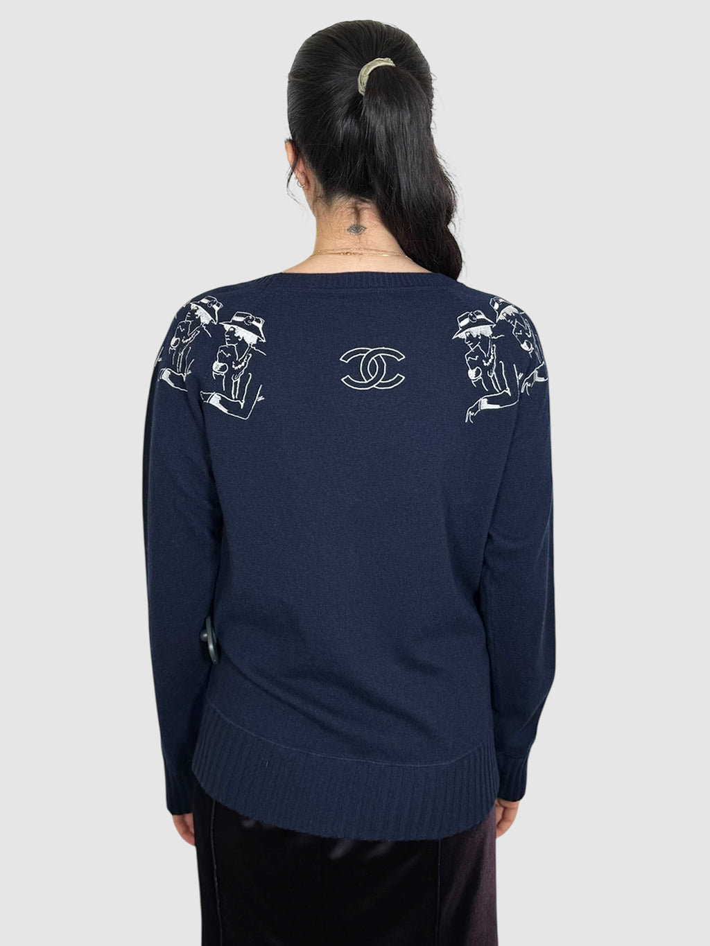 Embroidered Cashmere Sweater