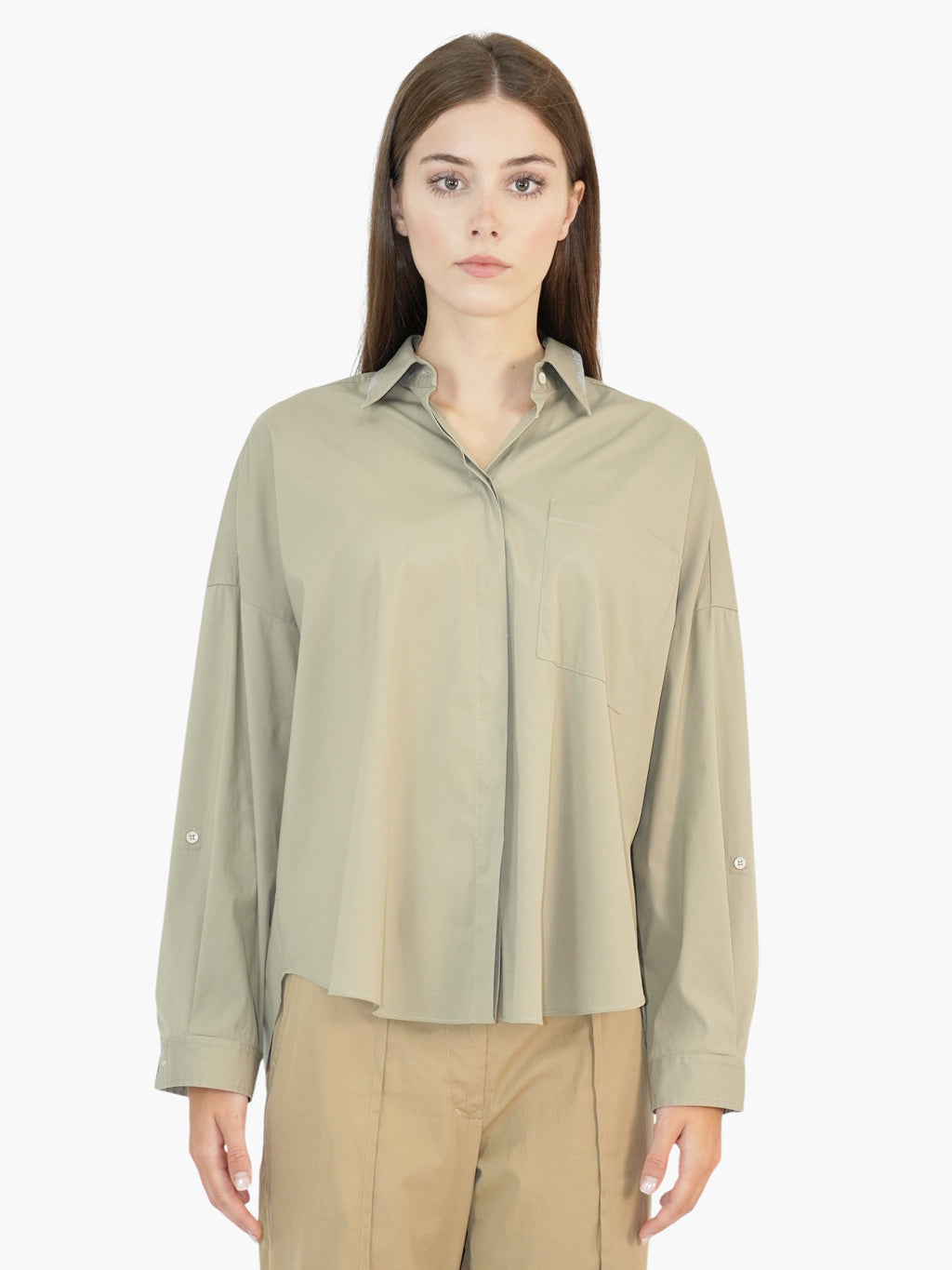 Monili Trim Button-Up Top