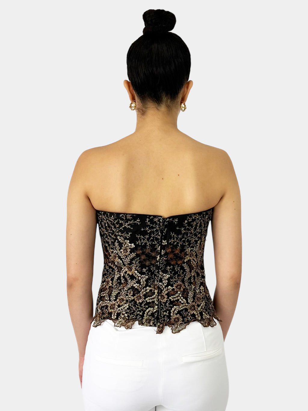 Embroidered Corset Top