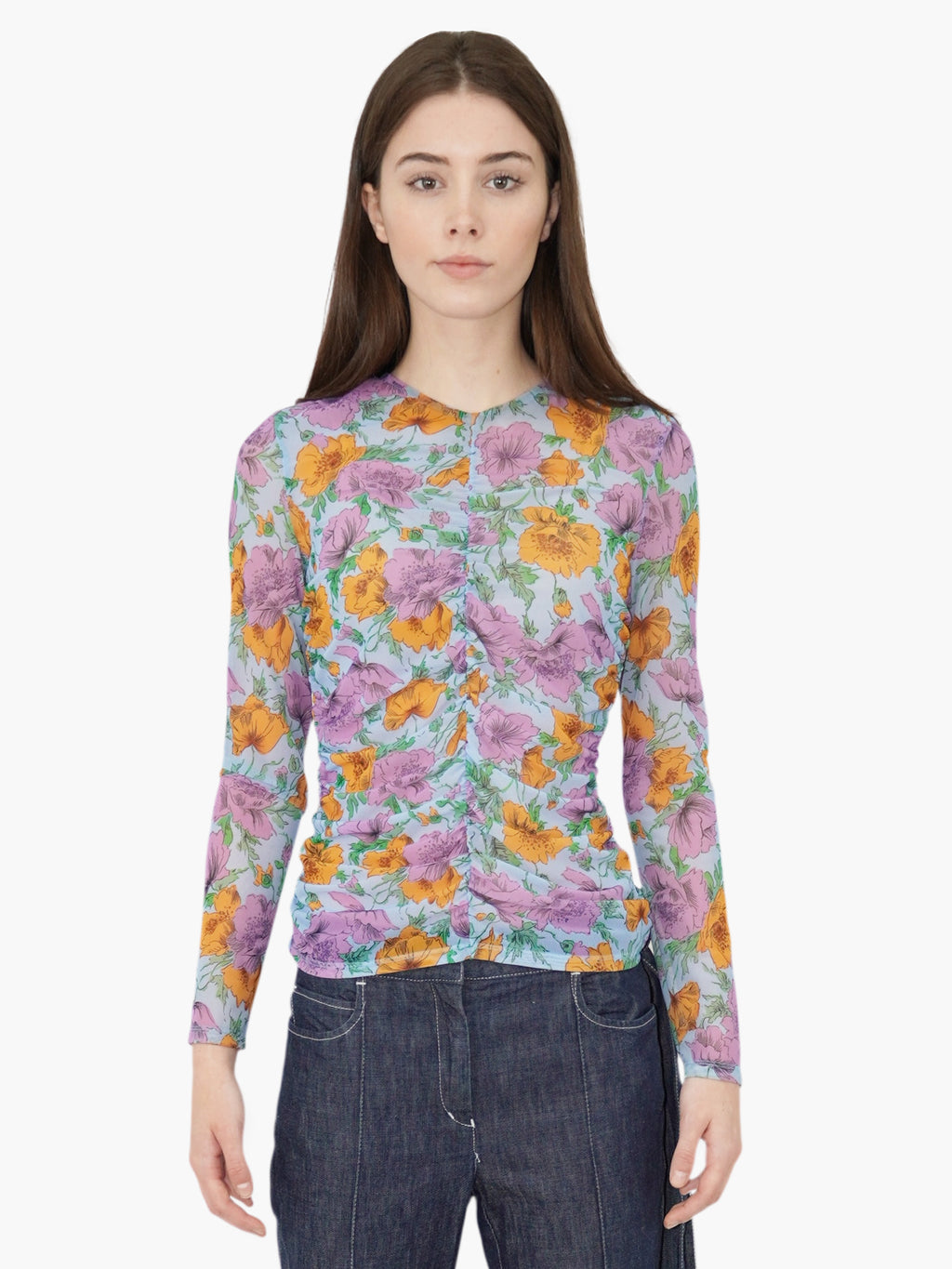 Myrna Floral Top