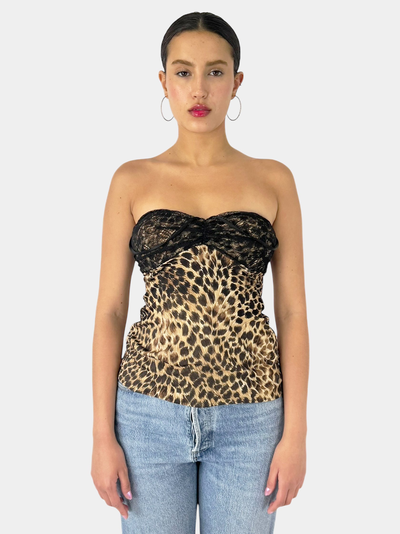 Leopard Strappy Top