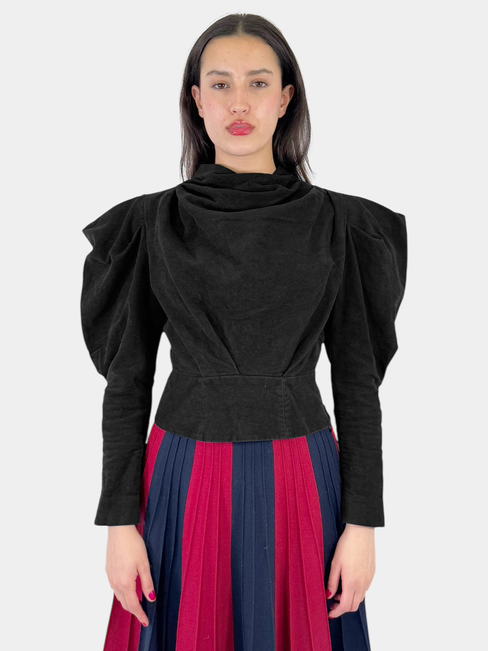 Dixon Draped Velvet Top