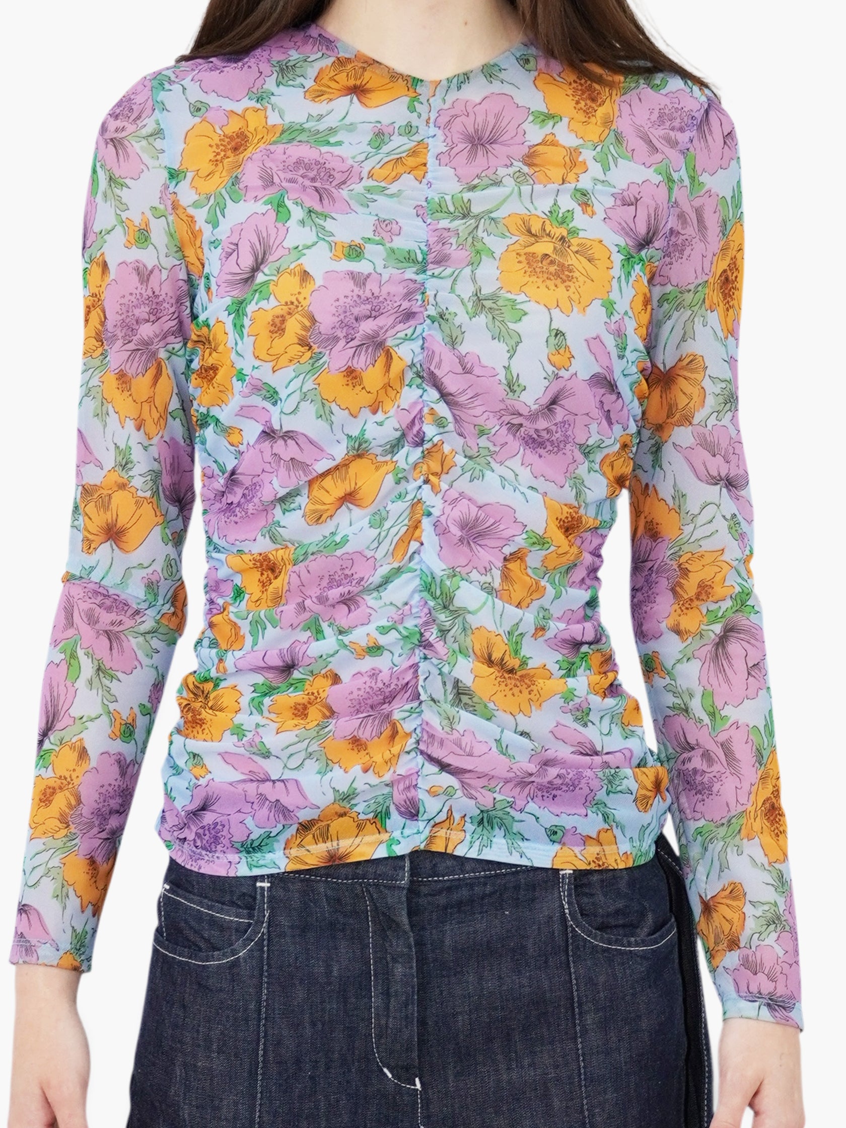 Myrna Floral Top