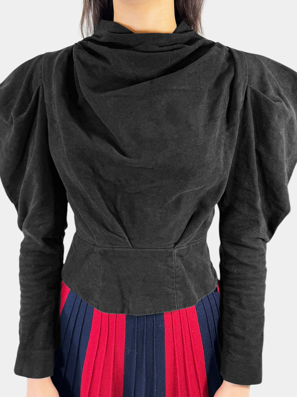 Dixon Draped Velvet Top