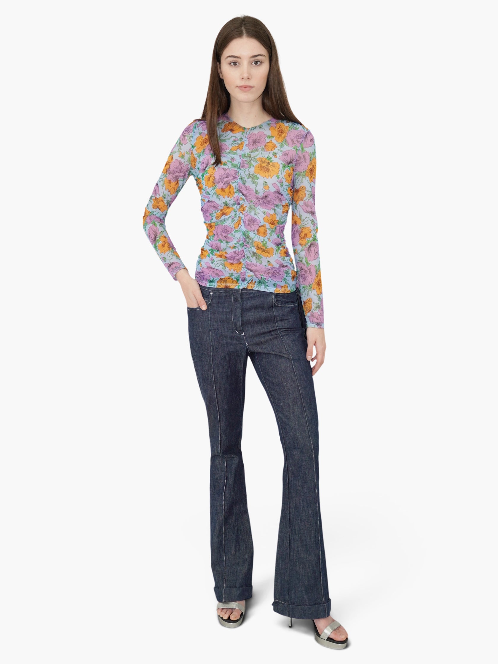 Myrna Floral Top