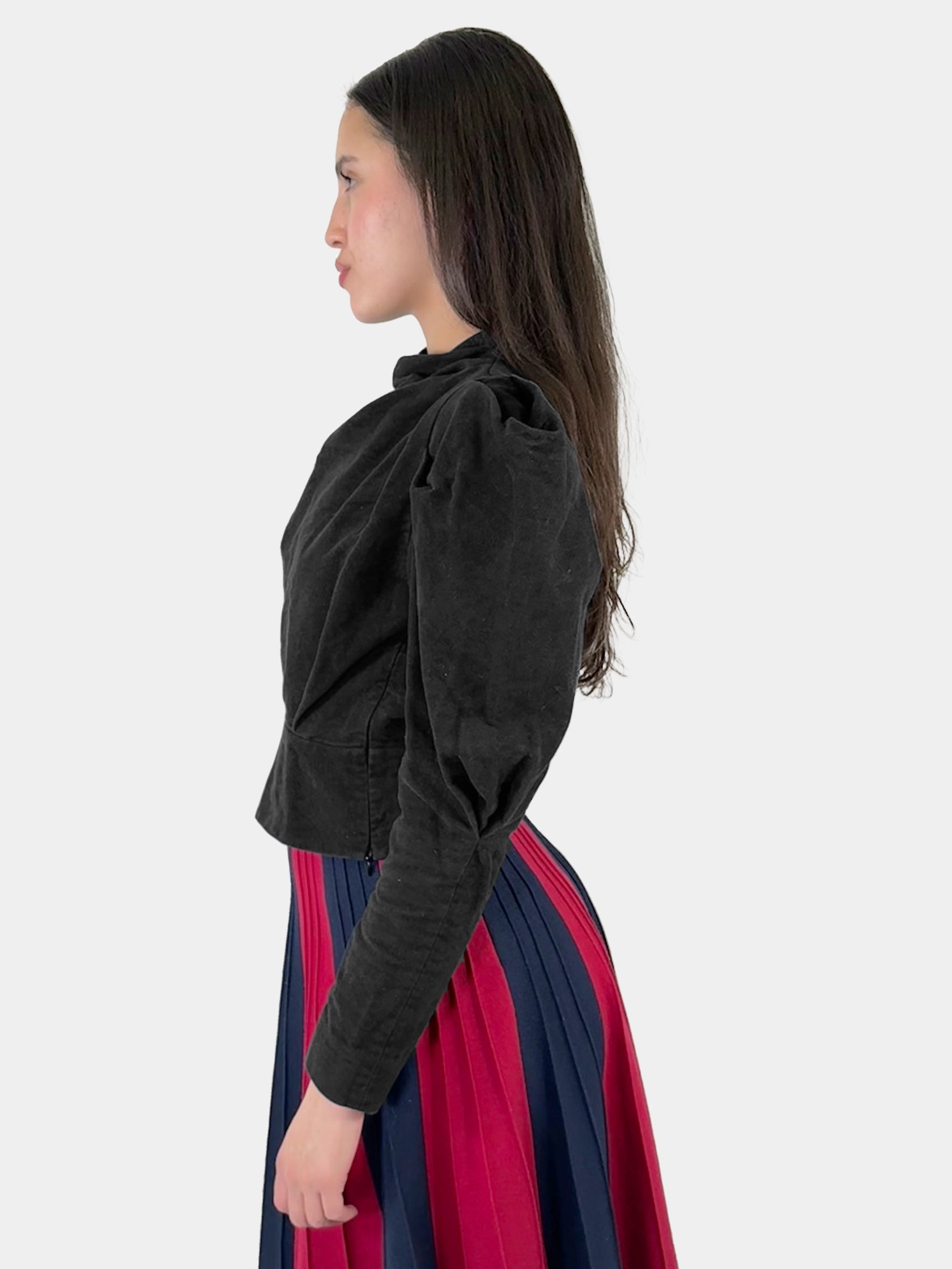 Dixon Draped Velvet Top