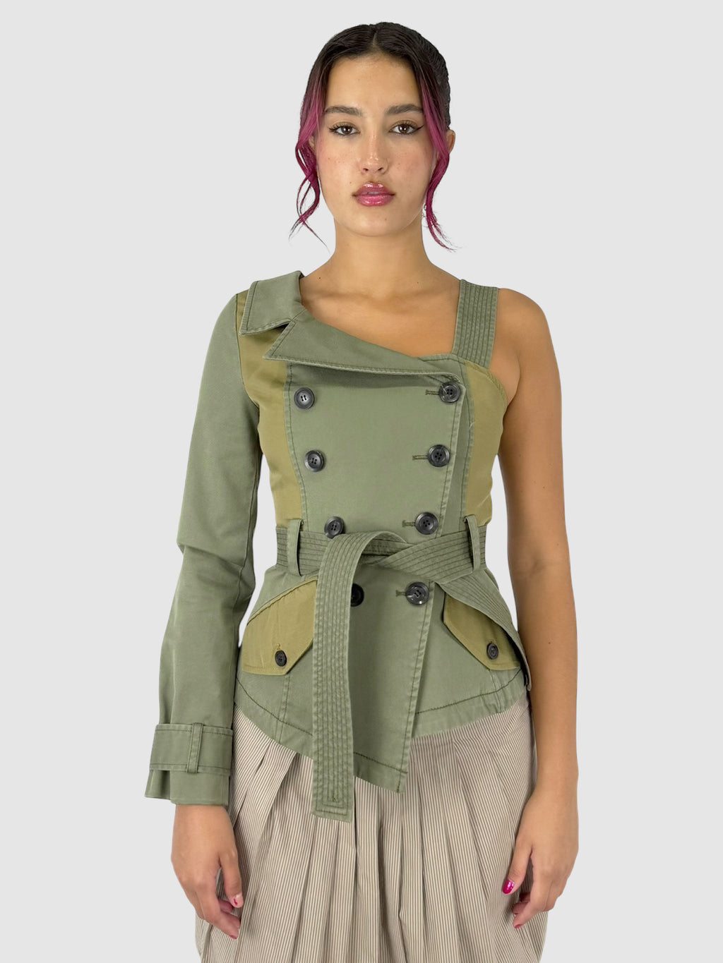 Asymmetric Canvas Jacket