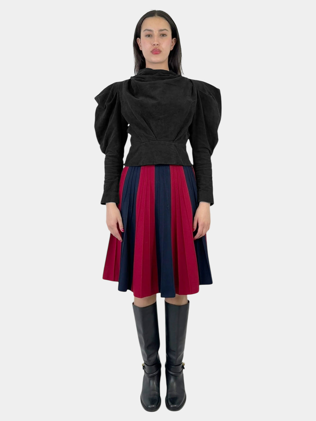 Dixon Draped Velvet Top