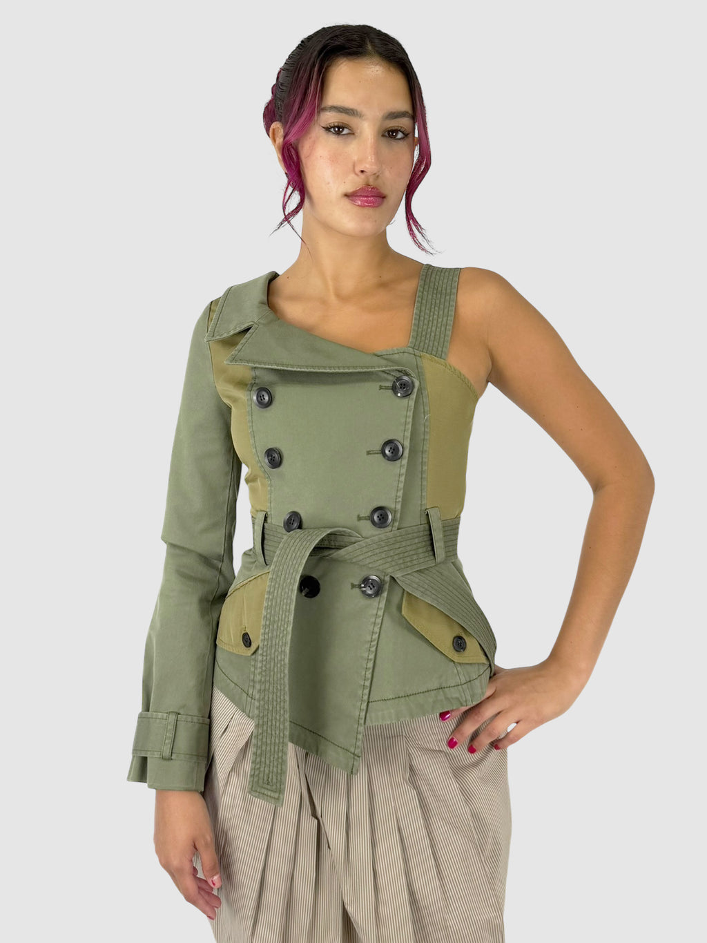 Asymmetric Canvas Jacket