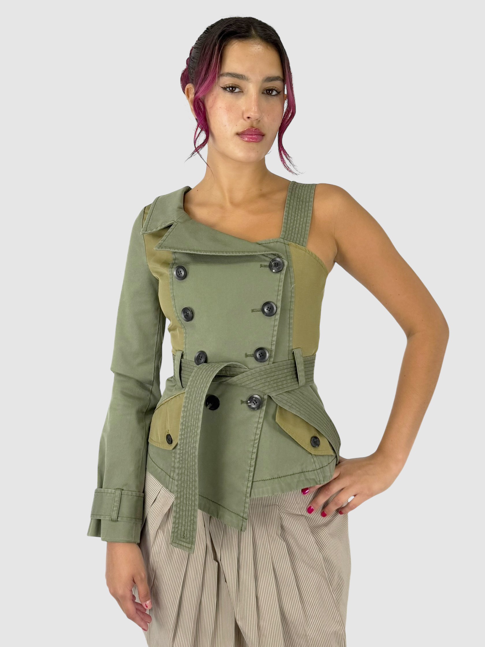 Asymmetric Canvas Jacket