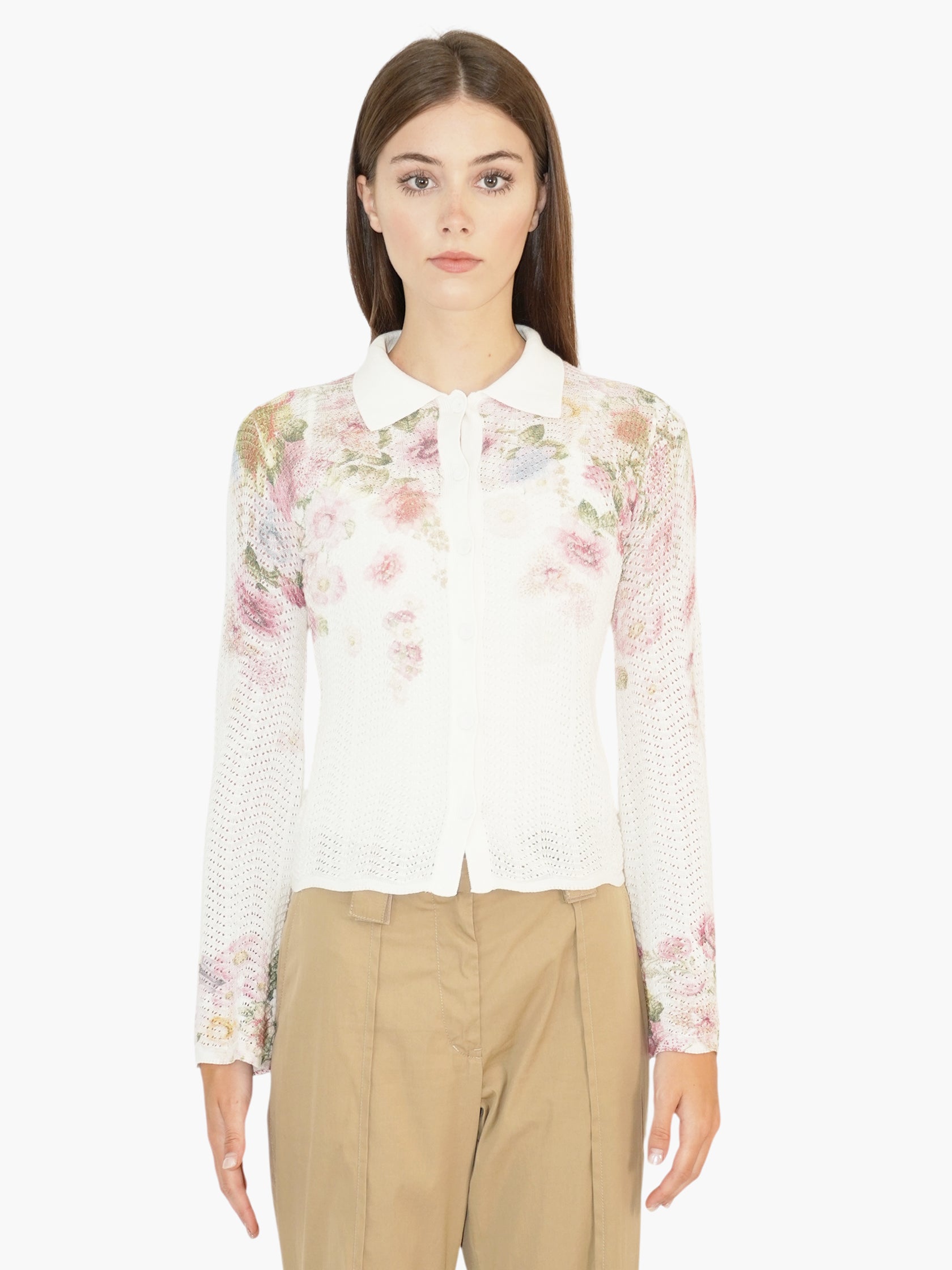 Floral Knit Cardigan