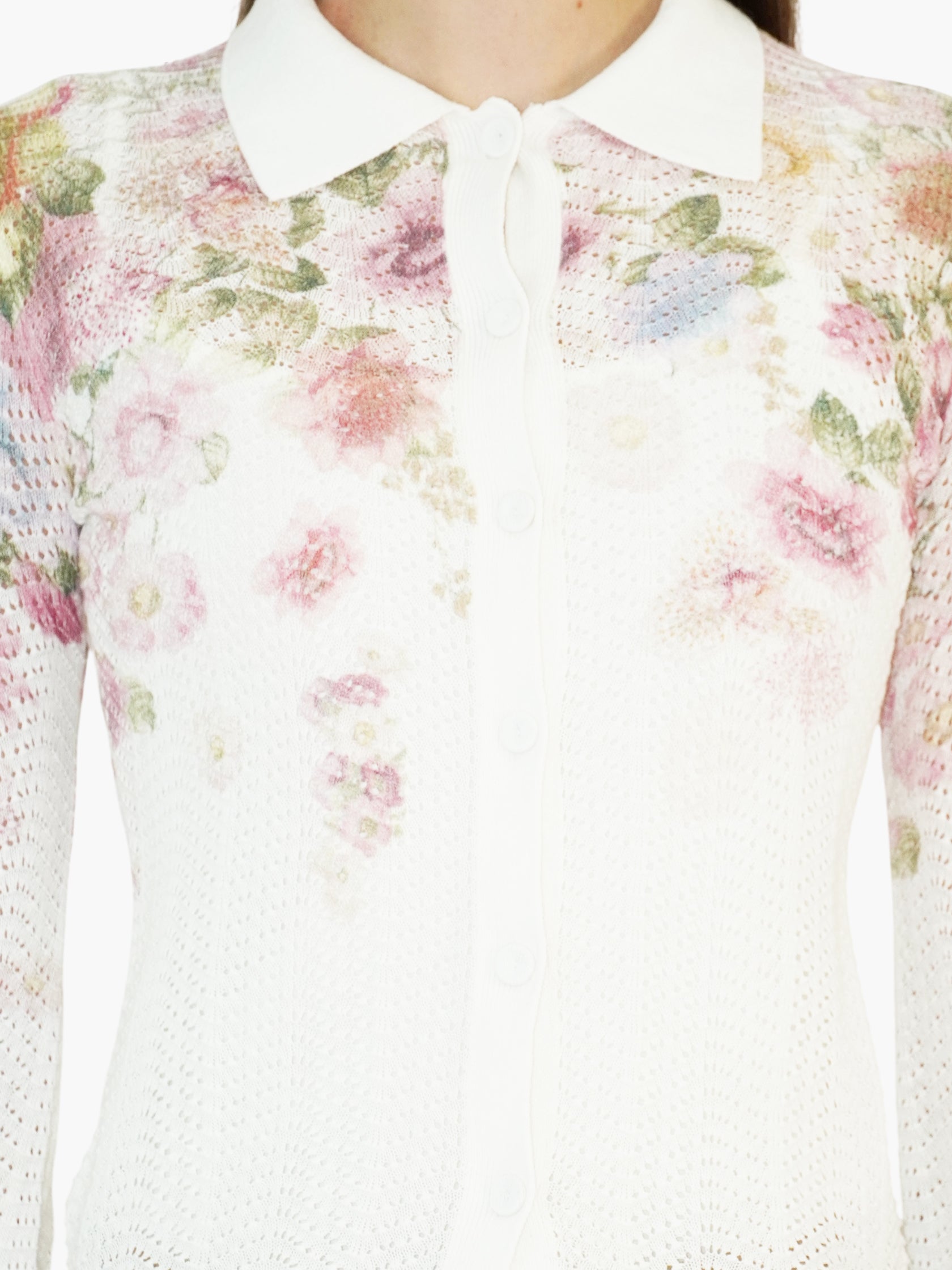Floral Knit Cardigan
