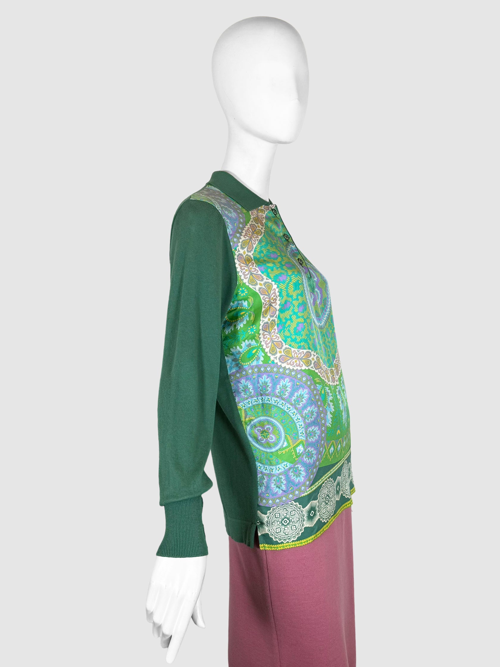 Paisley Print Top - Size 40
