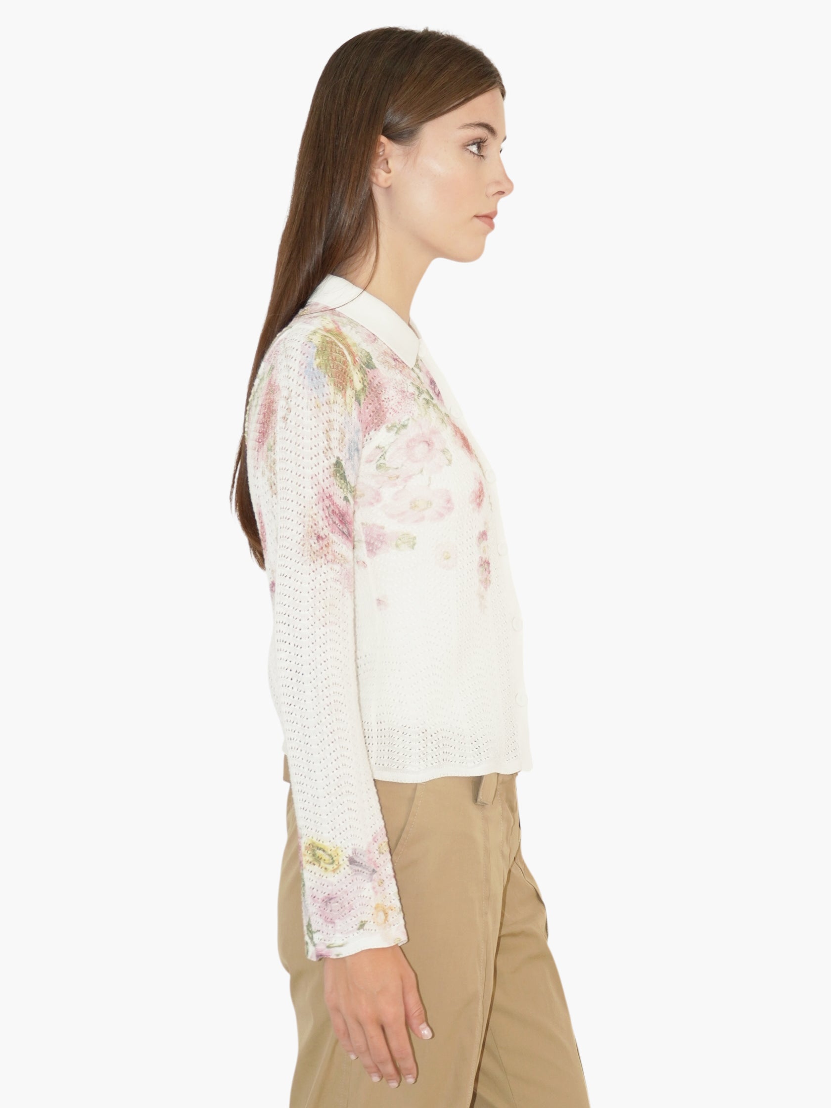 Floral Knit Cardigan