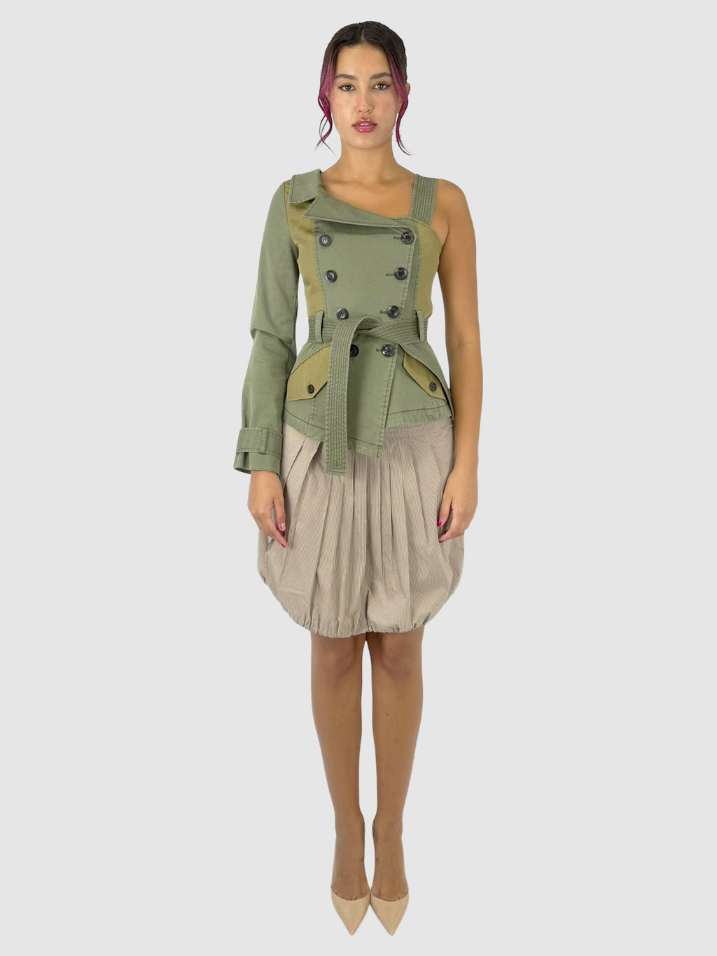 Asymmetric Canvas Jacket