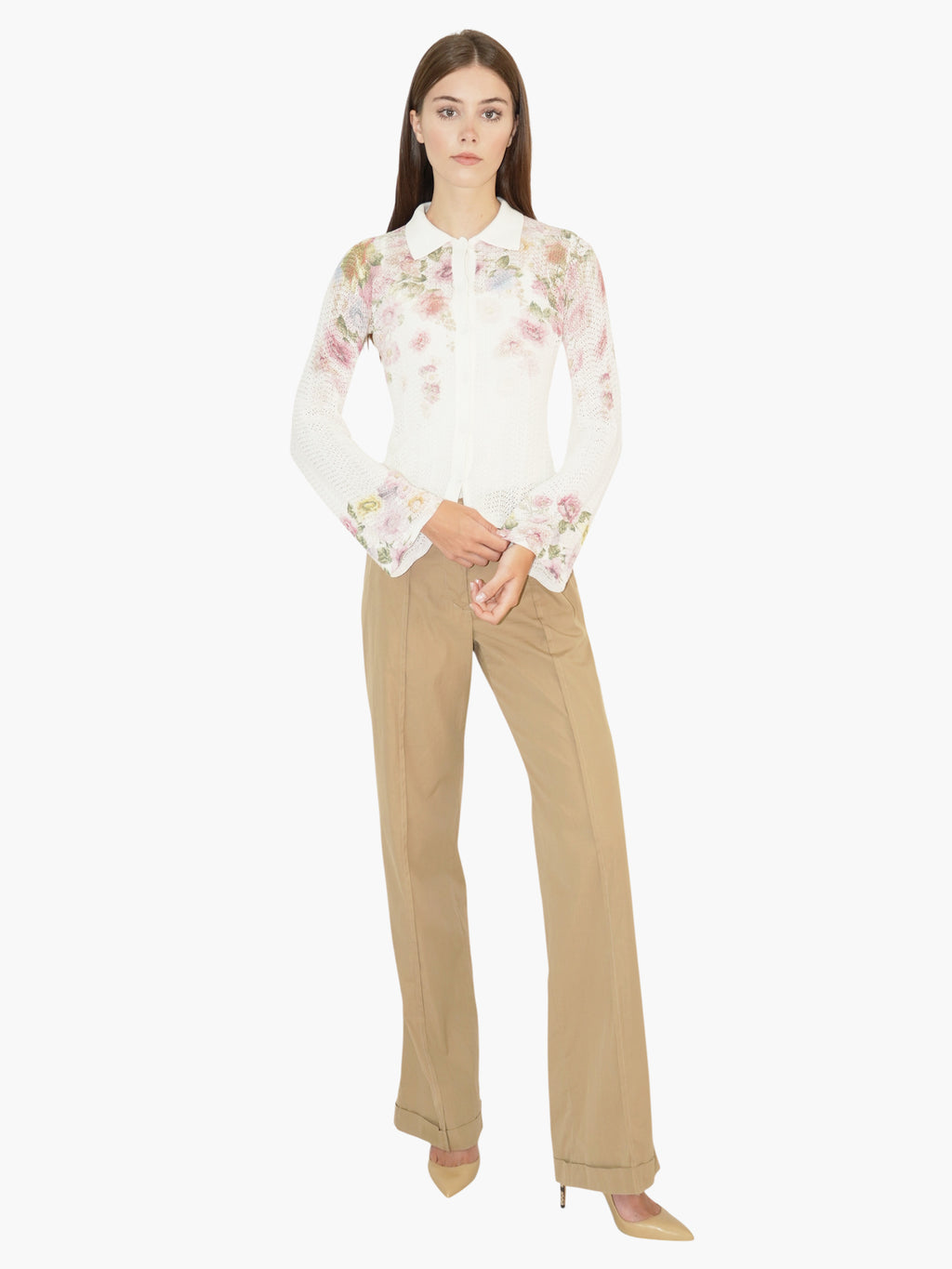 Floral Knit Cardigan