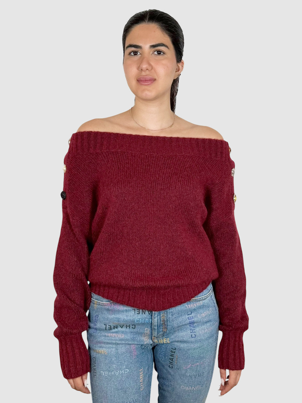 Button Detail Sweater