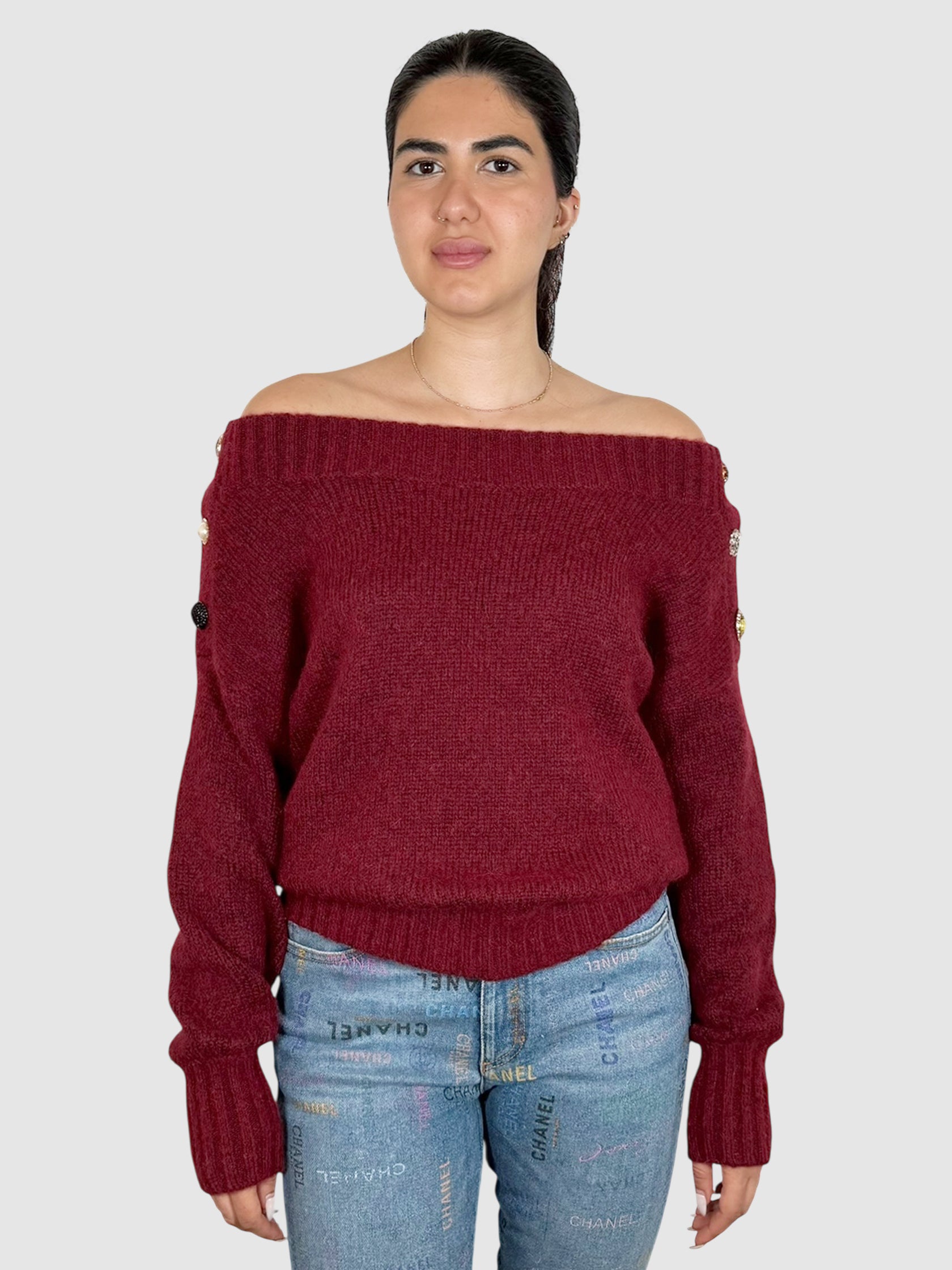 Button Detail Sweater