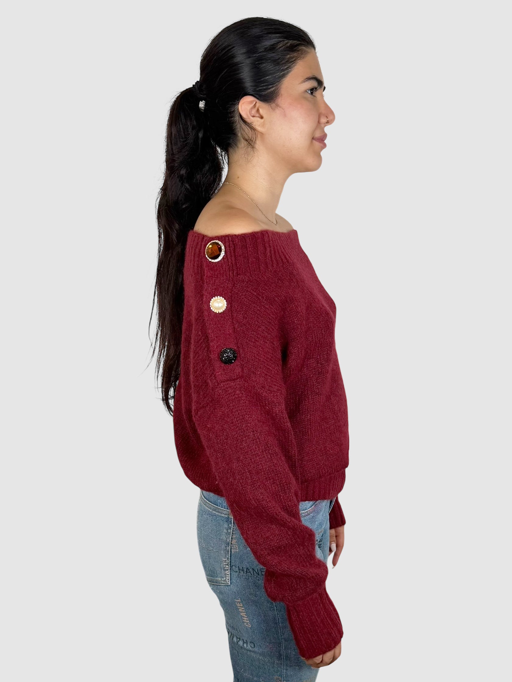 Button Detail Sweater