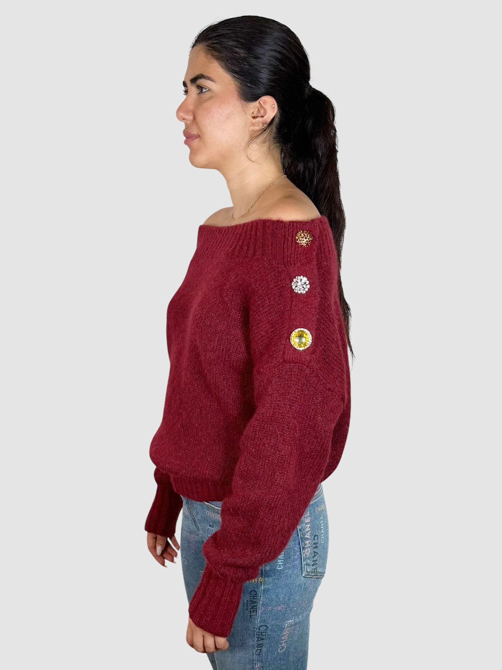 Button Detail Sweater