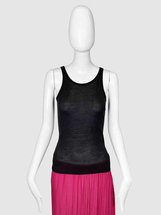The Row Ribbed Tank Top - Size S