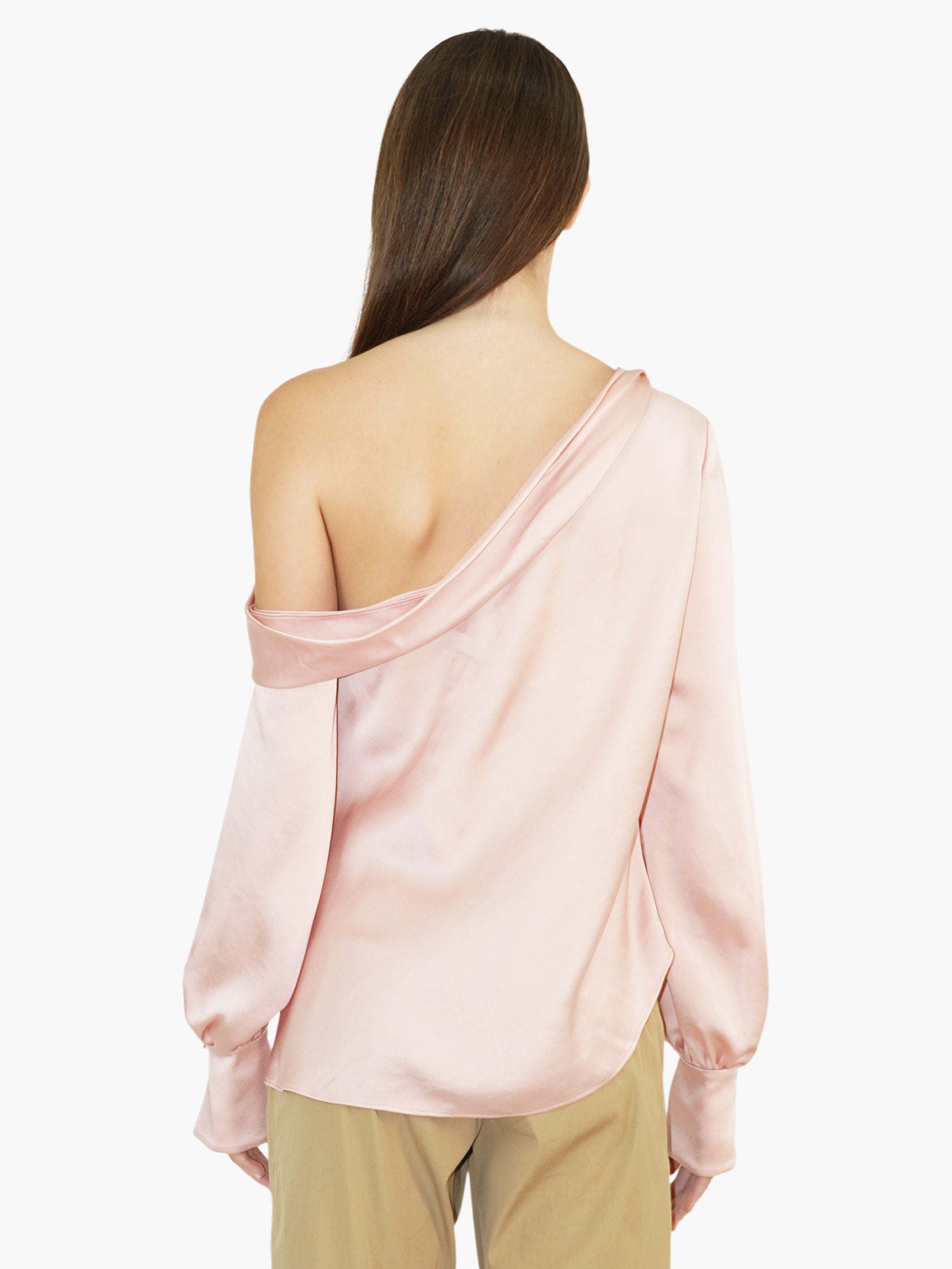Satin Off-The-Shoulder Top