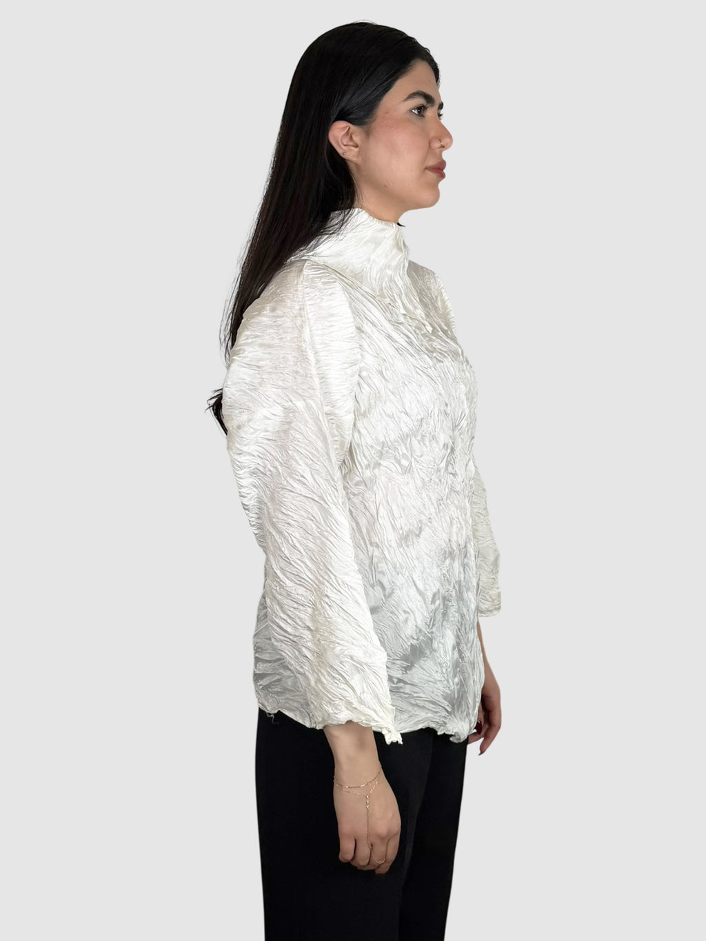 Crinkled Foldover Top