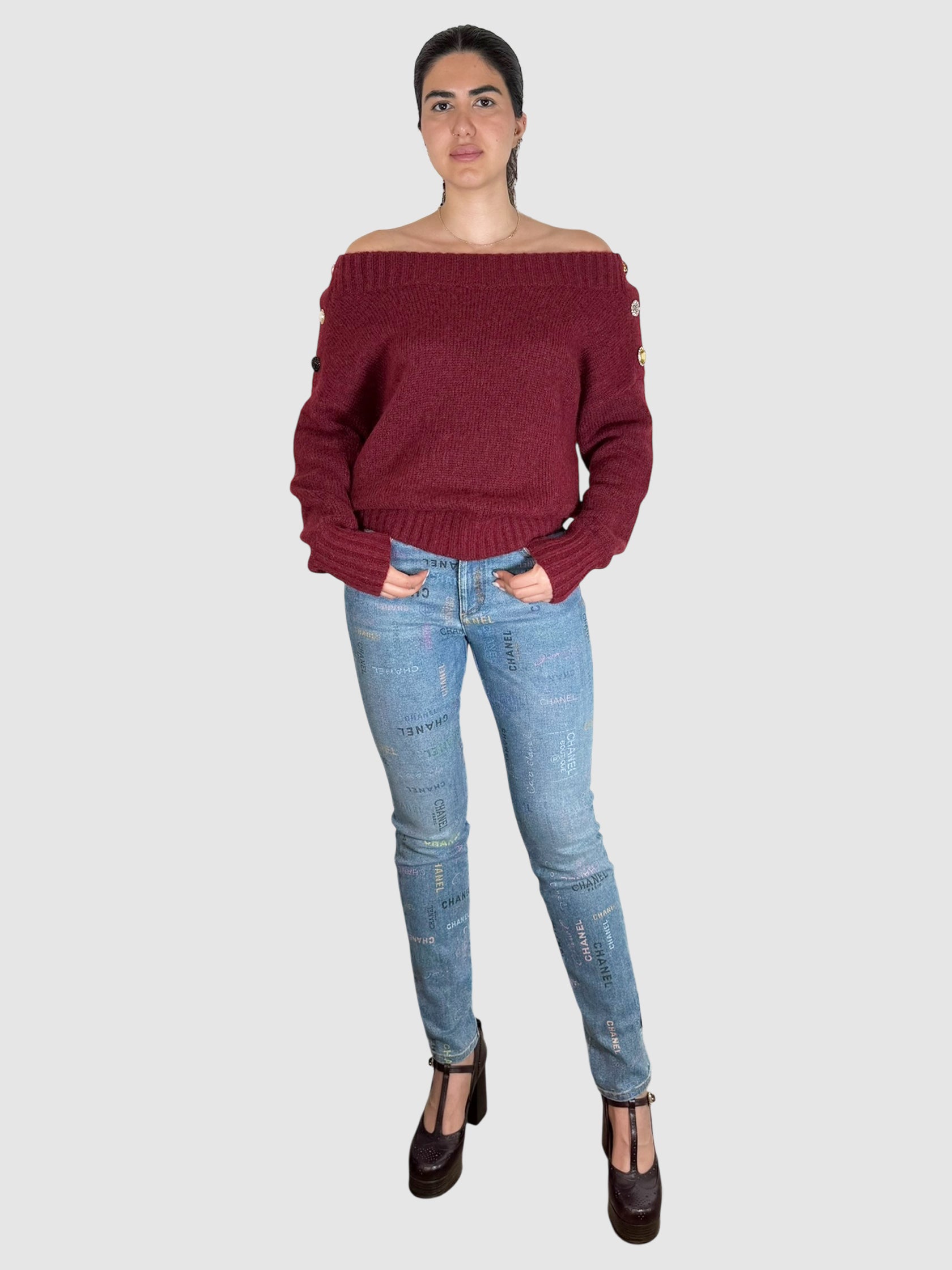 Button Detail Sweater