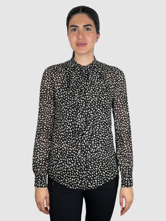 Printed Silk Top