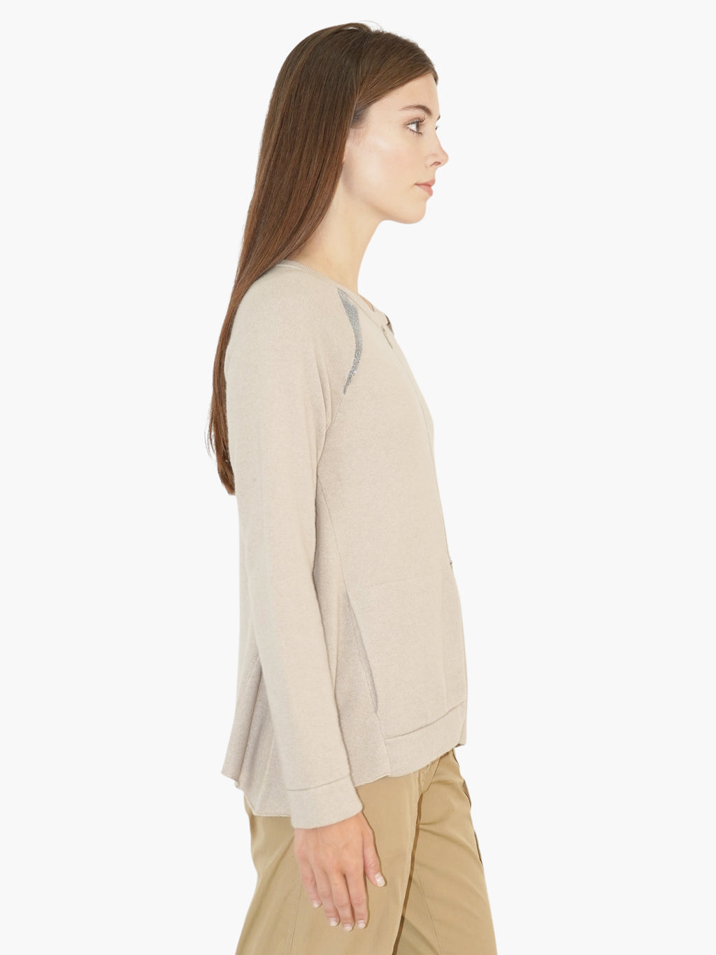 Cashmere Zip-Up Sweater