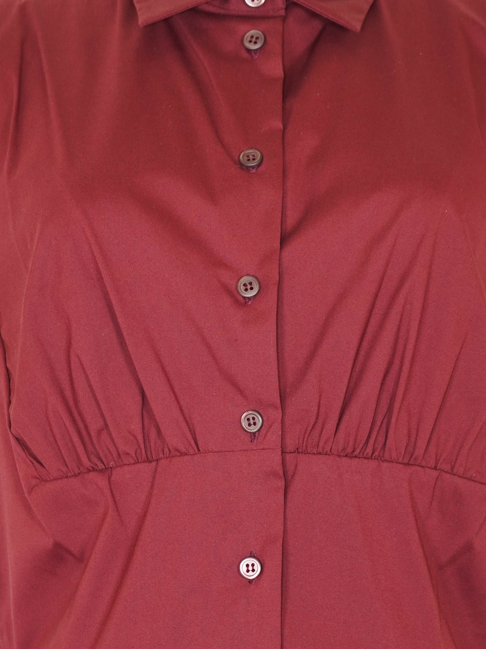 Cinched Button-Up Top