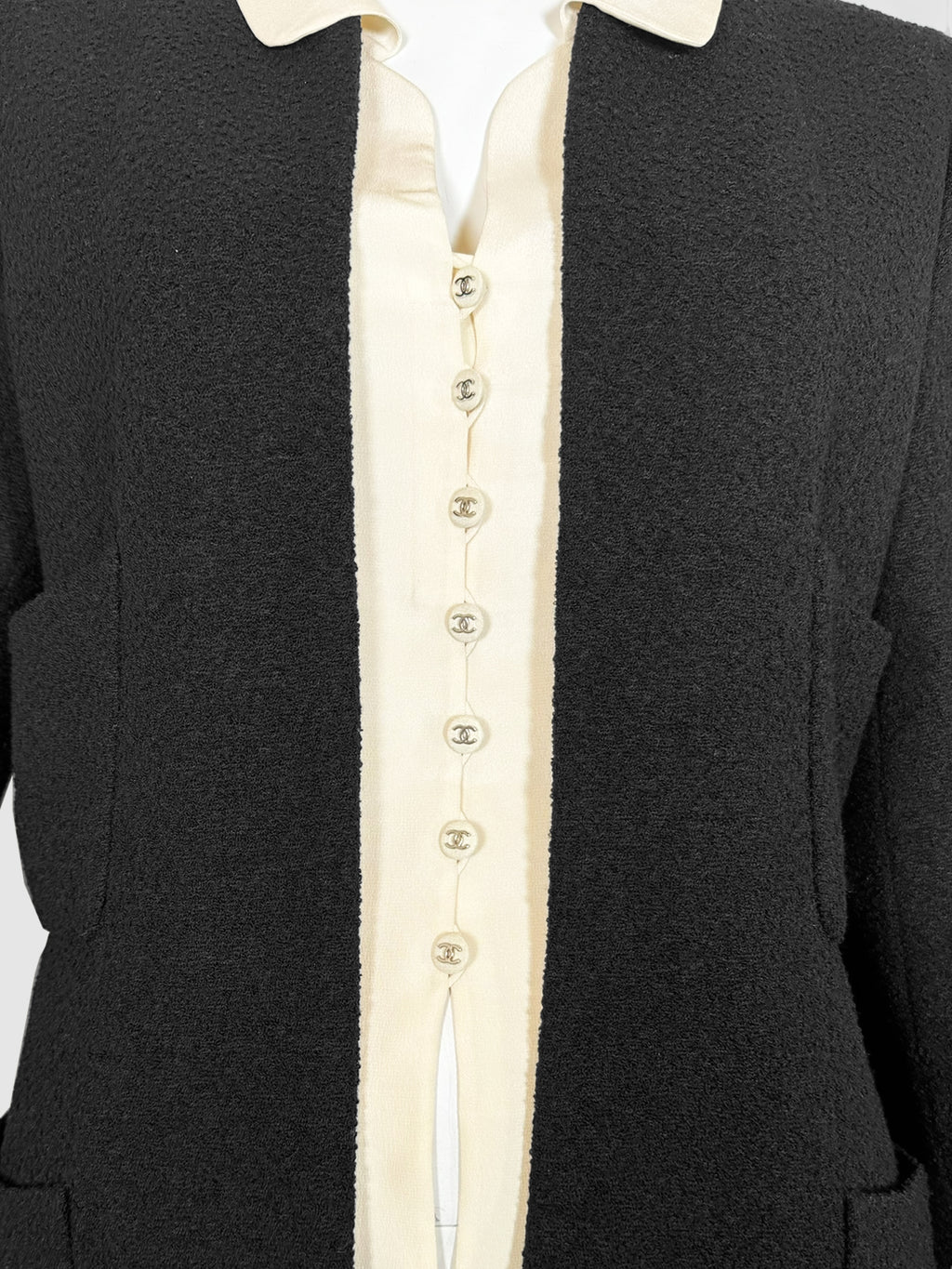 Wool Jacket with Inset - Size 44