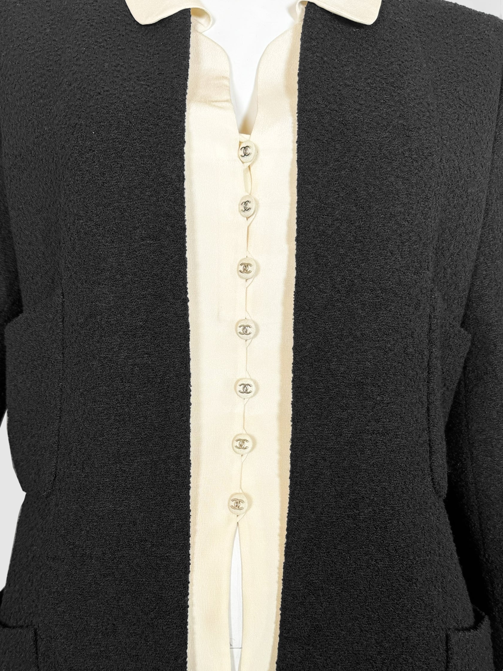 Wool Jacket with Inset - Size 44