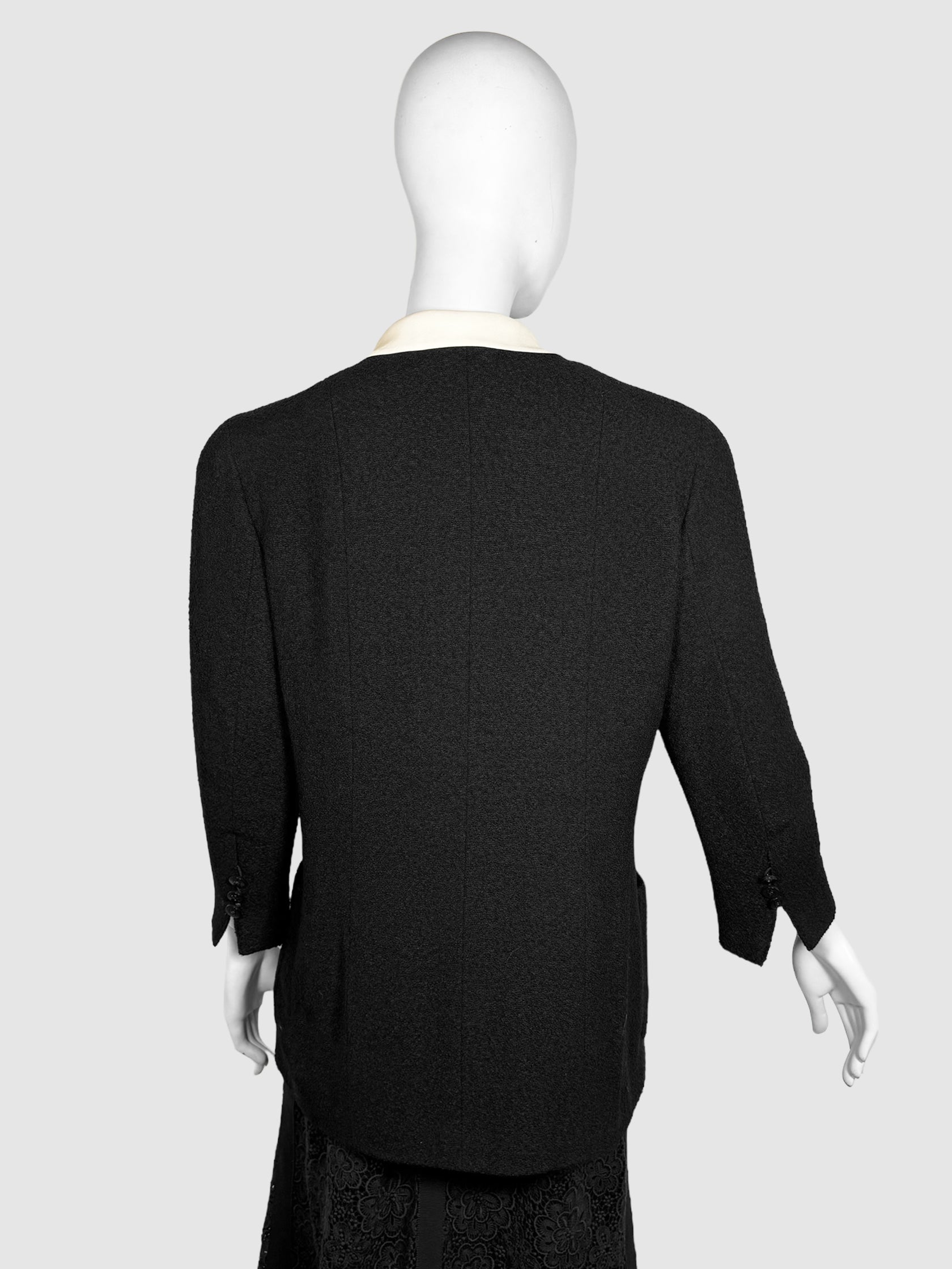 Wool Jacket with Inset - Size 44