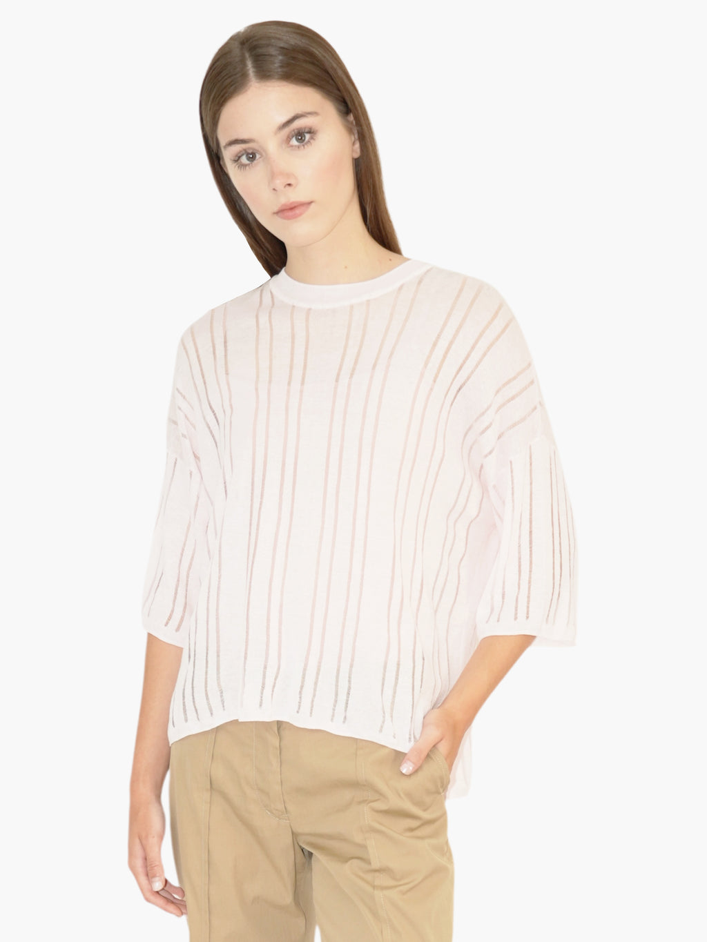 Stripe Ribbed Sweater