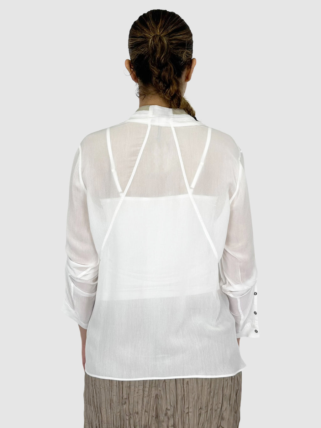 Sheer Button-Up Top