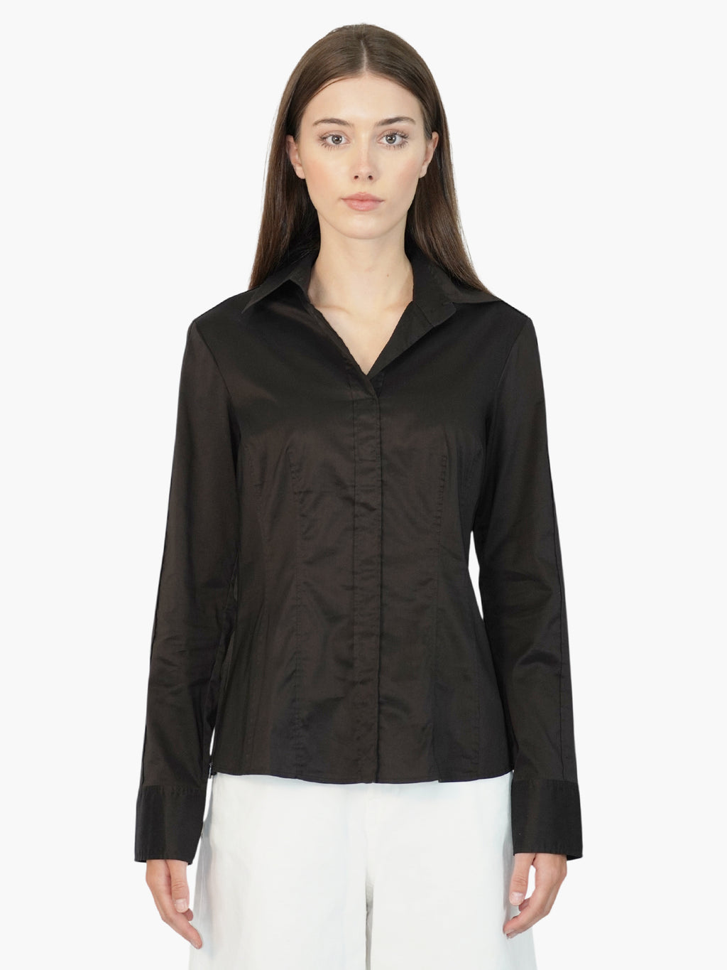 Tailored Button-Up Top