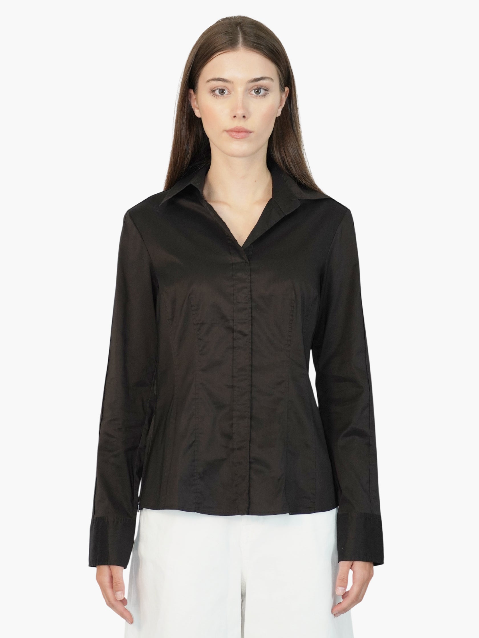 Tailored Button-Up Top
