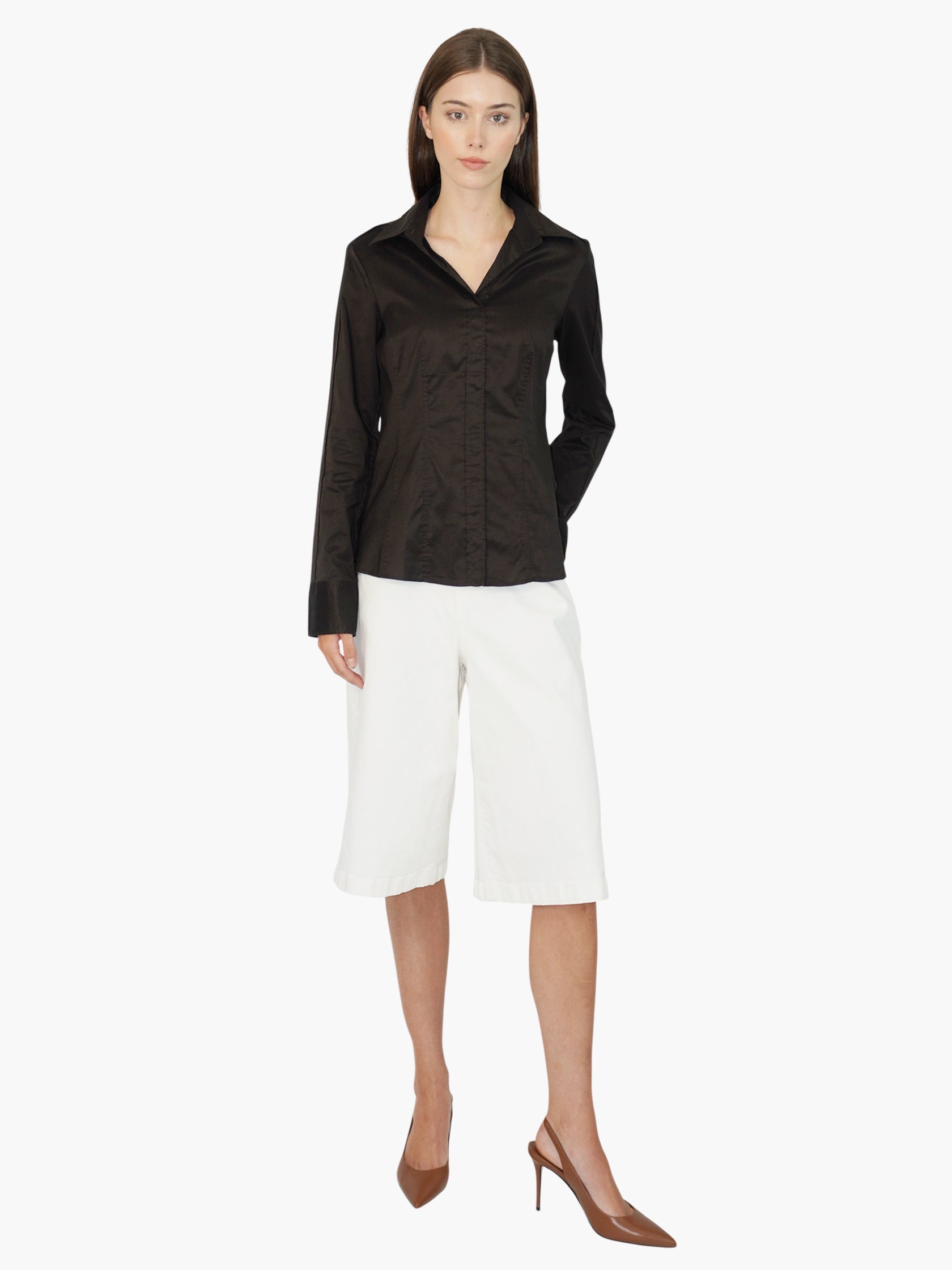 Tailored Button-Up Top