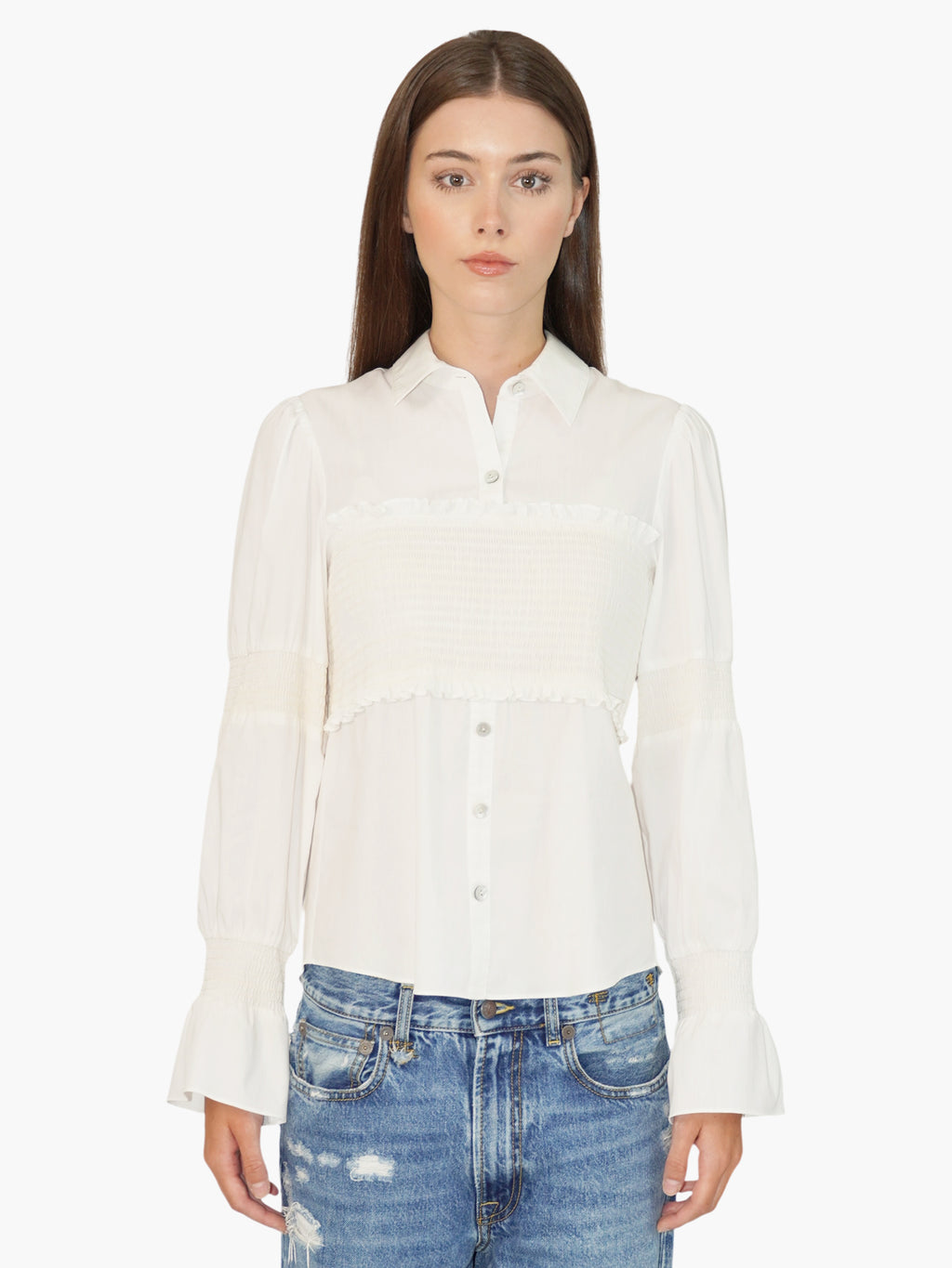 Smocked Ruffle Top
