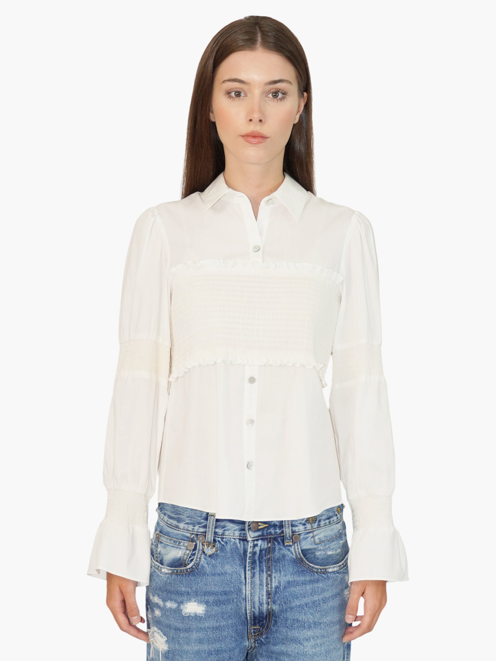 Smocked Ruffle Top